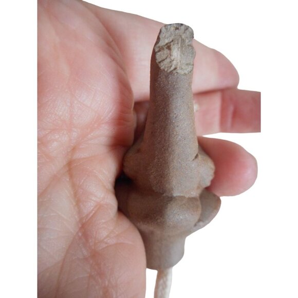 Vintage 1985 Flat Earth Pottery Duck Wick Topper Oil Lamp Vase Artist Signed #3 - Picture 9 of 11